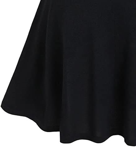 NOKMOPO Bayan Sonbahar Elbiseler Cabrio Boyun Cinched Çizgili Flare bir çizgi elbise Uzun Kollu Elbise Kadınlar için