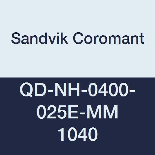 Sandvik Coromant, QD-NH-0400-025E-MM 1040, Kanal Açma için CoroMill QD Kesici Uç, Karbür, Nötr Kesim, 1040 Kalite, (Ti, Al) N (10'lu