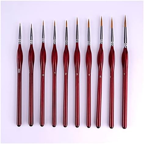 SDFGH Naylon Üçgen Çubuk Kanca Hattı Kalem Sanat Boyama İnme Kenar Kanca Kalem Detay Fırça Yağ Fırçası (Renk: A, Boyut