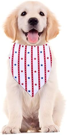 Bağımsızlık Günü Pet Bandana 1 ADET ABD Köpek Bandanaları Geri Dönüşümlü Amerikan Bayrağı Köpek Bandanaları Üçgen Önlükler 4 Temmuz