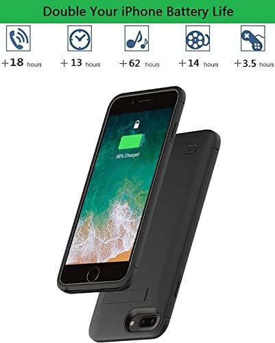 AFTRYOUGO Pil Kutusu iPhone 8/7/6s/6/SE 2020(4.7 inç), 7200mAh Taşınabilir Şarj Edilebilir Şarj Cihazı 6s/6 Genişletilmiş Paket 8/7