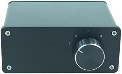 WXBDD Ses Sinyali Switcher 4 Giriş 1 Out HiFi Stereo RCA anahtar ayırıcı Seçici Kutusu (Siyah)