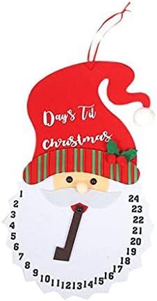 UXZDX 3 Stilleri Keçe DIY Advent Takvimi Noel Geri Sayım Süs Çocuk Odası Dekor Şenlikli malzemeleri (Renk: C, Boyut Gösterir)