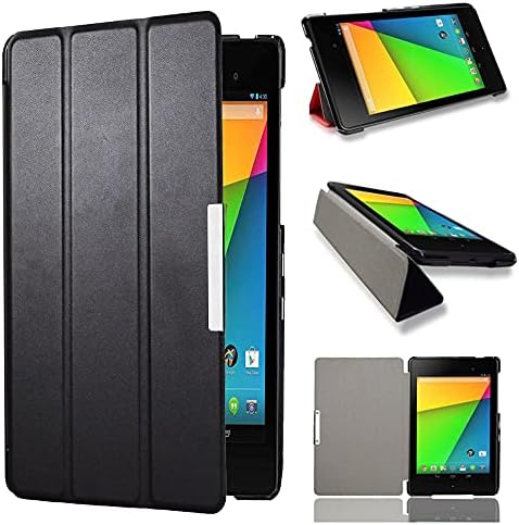 google Nexus 7 FHD 2013 2nd Gen Tablet Akıllı Kılıf için, Ultra İnce Manyetik Uyku/Uyandırma Flip Deri Folio Standı asus için kapak