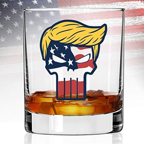 Patriot Mağarası 45TH BAŞKAN viski bardağı / PUNİSHER / RESTORAN KALİTELİ ağır ÇİP DAYANIKLI 11OZ KAYA GÖZLÜK / ABD'DE yapılan