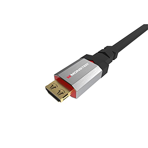 Canavar Kablo 3005845 12 ft. Sadece Ethernet 4K Ultra HD44 ile HDMI Kablosunu Bağlayın; Siyah
