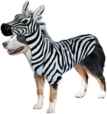 İnanılmaz evcil hayvan Ürünleri Köpek Özenti Rahat Yaratık Mont Kostüm Zebra Büyük
