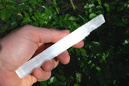 [10 Takım] İnanılmaz Saf Beyaz Selenit Doğal Kristal Değneklerini Güçlü (40 adet) | Etik Kaynaklı Ham Doğal Saf Taş ile El Yapımı