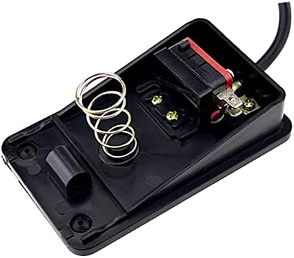 GRUNI 1 Adet Elektrikli Ayak pedal anahtarı Güç Kontrolörü SPDT Açık Kapalı 1NO1NC Anlık Elektrik Anahtarı (Renk : 1m Kablo)