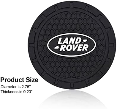 Land Rover için Bardak Tutucu Coaster Ekler araba logosu 2.76 İnç Araba Coaster Ekler Fit Land Rover Aksesuarları