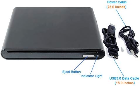 Yuvası USB 3.0 Harici 3D Blu-ray Filmler DVD Disk Oynatıcı, Acer Nitro 5 7 AN515 Predator Helios 300 500 700 2019 15.6 İnç Oyun Dizüstü