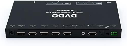DVDO HDMI matris değiştirici 4x2 / Ultra HD 4 K HDMI Matris anahtarı / 4 K Ultra HD ve DCI çözünürlüklerine kadar destekler / Maksimum