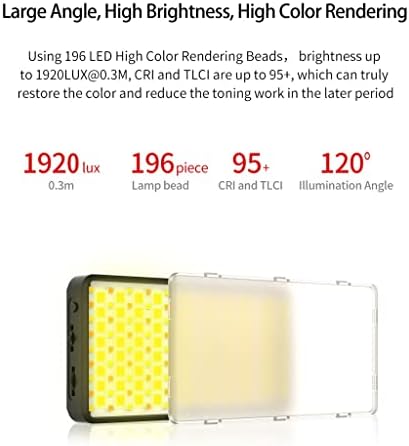 SDFGH RGB Lampu Video LED 2500 K 9000 K Lampu Dapat Berkedip Ponsel Pintar DSLR Lampu Kiti Lampu Fotografi