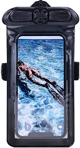 Vaxson telefon kılıfı Siyah ile Uyumlu Alcatel 1V (2020) su Geçirmez Kılıfı Kuru Çanta [ Ekran Koruyucu Film ]