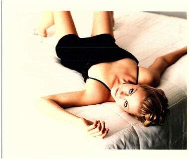 Alison Eastwood Seksi İç Çamaşırı Glamour Portre Yatakta Orijinal Damgalı Fotoğraf