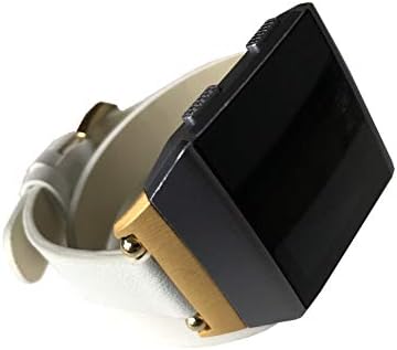 NİCKSTON Beyaz Çift Wrap Deri Band Fitbit İyonik Smartwatch ile Uyumlu Etrafında İki Kez Bilek Yumuşak Zarif Kayış Bilezik (1. Gümüş