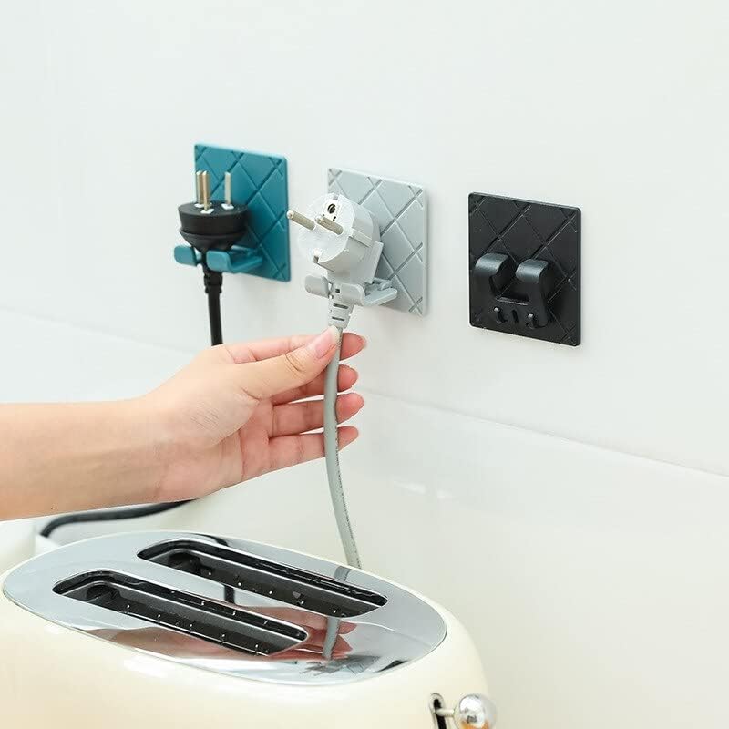 Fiş Tel Soket Tutucu Kanca Fiş kablo düzenleyici Mutfak Banyo Çamaşır Odası Ofis Masası Güç USB kablosu Tel Tutucular