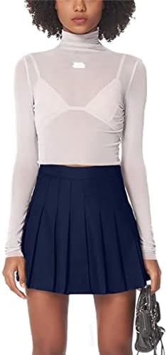 Pilili Mini Etek Yüksek Belli Tenis Etekler Skorts Kadınlar Kızlar için okul üniforması Elbise Tezahürat Etek Şort,2T-4XL