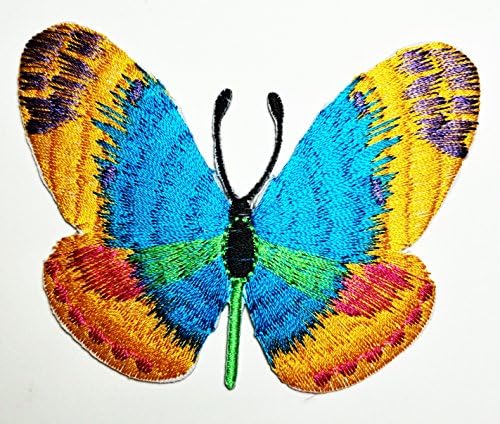 HHO Kelebek Böcek Boho Hippi Retro Aşk Barış Yama İşlemeli DIY Yamalar, sevimli Aplike Dikmek Demir on Çocuklar Zanaat Yama Çanta Ceketler