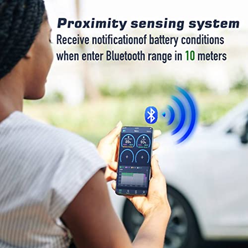 Araba RV 12V pil/Anti yerçekimi piller için Pil monitörü Pil Algılama test Cihazı Apple Android telefon ücretsiz App ile uyumlu Bluetooth