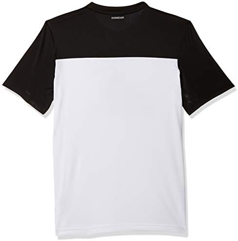 adidas Erkek Tişört Ekipmanları Tee Eğitim Moda Çocuklar Genç Yaşam Tarzı (DV2917_110) Beyaz / Siyah