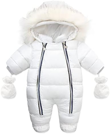 Bebek Kar Önlüğü Bebek Bebek Kız Erkek Kış Sevimli Mont Snowsuit Yürümeye Başlayan Ceket Elbise Kar Pantolon Çocuklar Açık