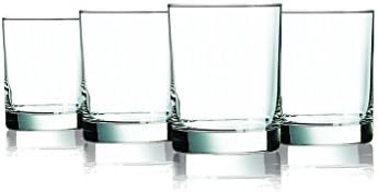 Masa Üstü Kral Şeffaf Renkli içecek Aristokrat Çift Eski Moda Gözlük - 12 oz. 4'lü set-Ek Canlı Renkler Mevcut