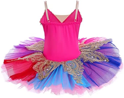 Kızlar Kaşkorse Etekli Leotard Kuğu Gölü Balesi Dans Kıyafeti Tutu Prenses Elbise Balerin Kostüm Performans için