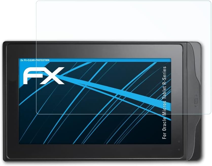 atFoliX Ekran koruyucu Film ile Uyumlu Oracle Micros Tablet R Serisi Ekran Koruyucu, Ultra Net FX koruyucu film (2X)