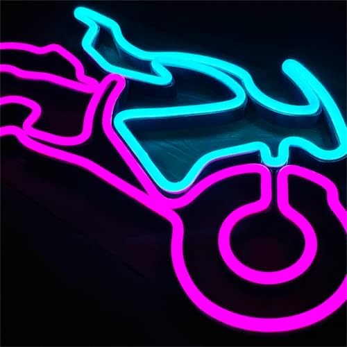 MAXSMLZT Neon burcu ışık bisiklet duvar sanatı moto rbike Neon Burcu moto rcycle dükkanı kulübü Neon Led ışıkları parti spor Moto odası