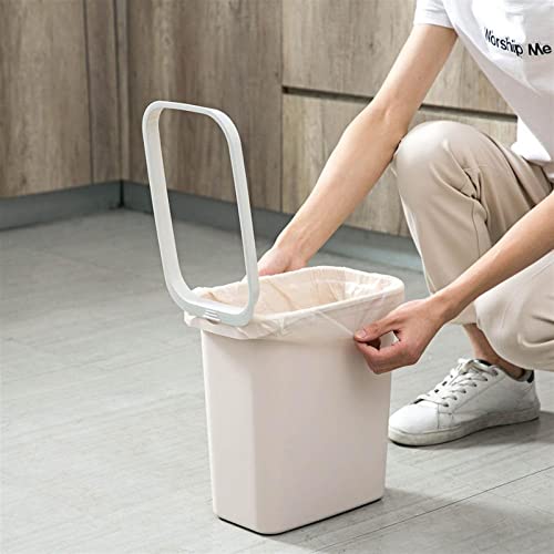 ZUKEELJT çöp tenekesi Mutfak Kapaklı Dikdörtgen çöp tenekesi Tuvalet Plastik Çatlak çöp sepeti Ev Tuvalet Boşluk saklama kutusu (Renk: