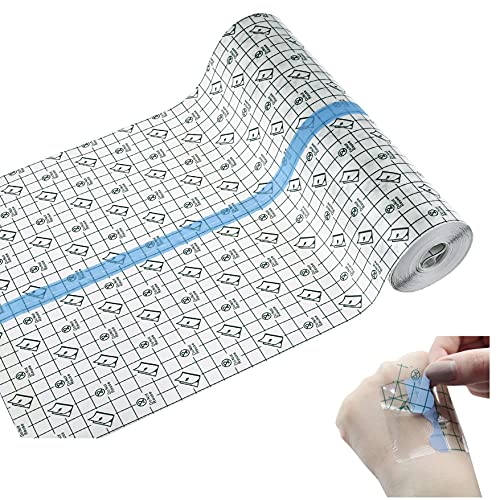 Dövme Sonrası Bakım rulo bandaj | 6 inç X 11 yd (15CM - 10M) / Saniye Cilt İyileştirme Sargısı - Şeffaf Streç Koruyucu Bandaj-Su Geçirmez