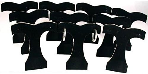 FındıngKıng 10 Siyah Kadife Küpe Ekran Ağacı Takı Vitrin