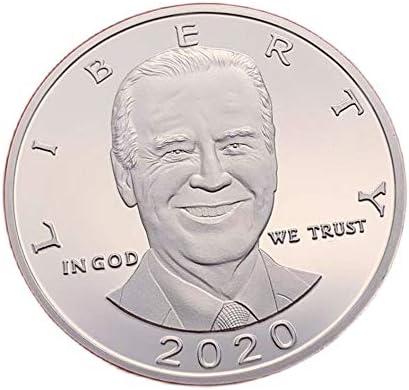 46th ABD Başkanı Joe Biden 2020 Başkanlık Kampanyası Kartal Hatıra Yenilik Mücadelesi Coin Liberty Tanrı'ya Güveniyoruz Gümüş Renk