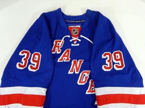 New York Rangers Brett Bellemore 39 Oyun Mavi Forma DP08999 Yayınladı - Oyun Kullanılmış NHL Formaları