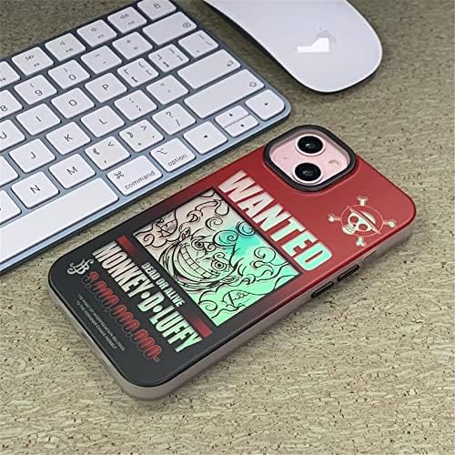 ıphone 14 Pro Max için Kılıf Kapak, japonya Karikatür Anime Lazer Degrade Yumuşak Silikon Kılıf Erkekler Kadınlar için Erkek Kız Manga