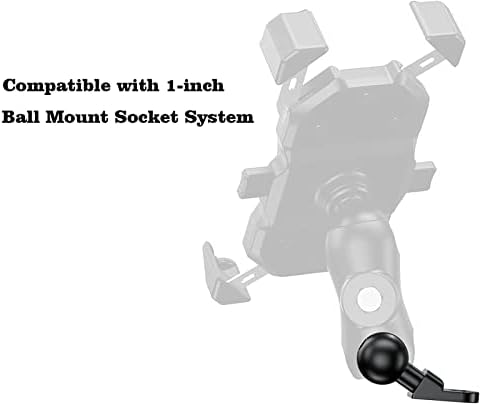 1 topuz montaj kaidesi Tabanı ile 10mm Montaj Deliği Dikiz Aynası Topu Mountl için Uyumlu RAM Mounts/Motosiklet telefon tutucu (R12