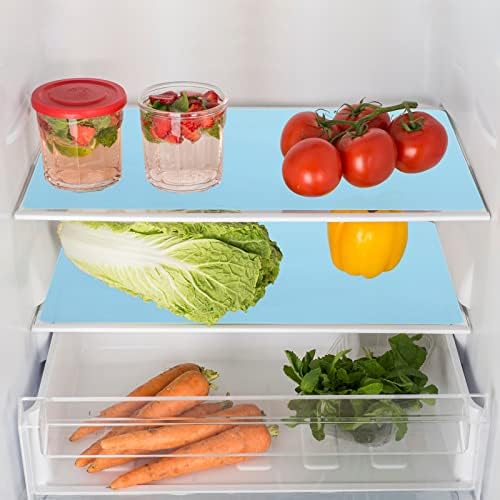 Ganwawo 4 Adet Buzdolabı Gömlekleri, Yıkanabilir Silikon Buzdolabı Mat, Placemats yemek masası için Uygun Çekmece / Dolap Raf Mat /