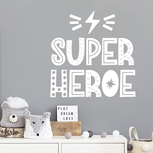 Vinil Duvar Sanatı Çıkartması-Süper Kahraman / Süper Kahraman-15 x 15 - Trendy Güzel Komik Tasarım İspanyolca Alıntı Sticker Ev Toddlers