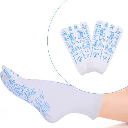 Healeved Kadın Çorapları Kadın Çorapları 2 Takım Refleksoloji Masaj Çorabı Acupressure Refleksoloji Bölgesi Çorapları Kadınlar ve Erkekler