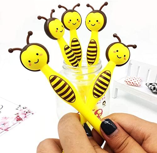 MİAO YUAN 40 ADET Sevimli Arılar Jel Kalemler Bumble Bee Parti Iyilik Büyük Parti Malzemeleri ve Okul Malzemeleri Hediye için Çocuk,