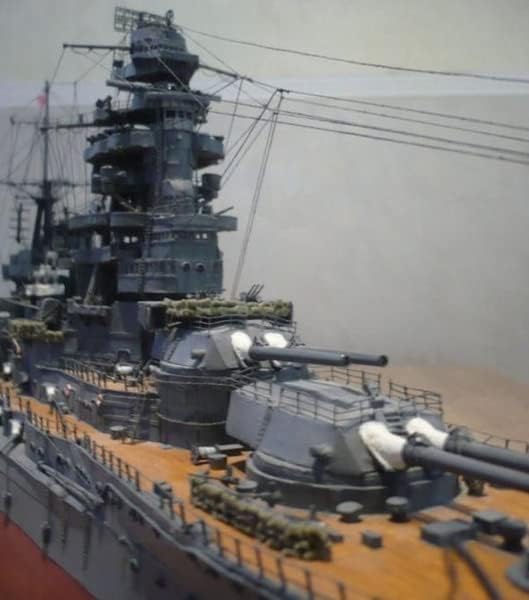 Japon savaş gemisi Changmen Dünya Savaşı II 3D Kağıt model seti Oyuncak Çocuk Hediyeler