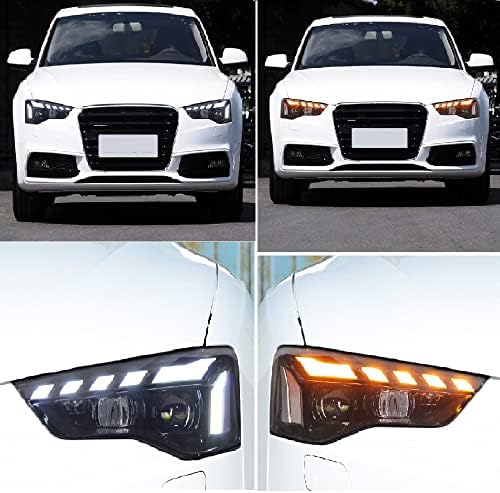 C & B 2 adet Farlar 2011- Audi A5 farlar İçin Fit LED Tüp w/çift Projektör Farlar fabrika farlar için fit: xenon versiyonu AFS