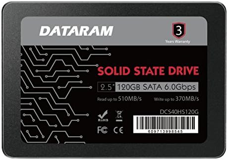 Dataram 120 GB 2.5 SSD Sürücü Katı Hal Sürücü ile Uyumlu BİOSTAR Yarış Z270GT8