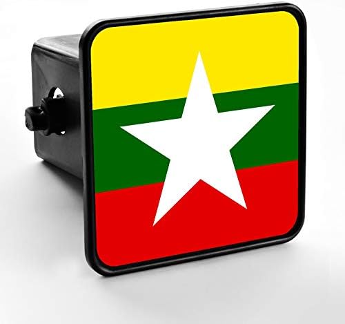 Dayanıklı Römork Bağlantısı Kapağı-Myanmar Bayrağı (Birmanya)
