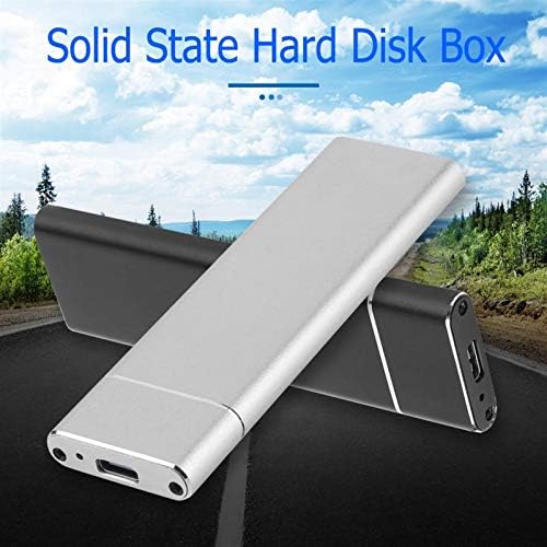 SSD USB 3.1 Tip-C Mobil Sabit Disk Disk Kutusu, 6 Gbps Muhafaza Kutusu için Windows / Mac OS 8.6 veya Son Sürümü (Renk: Gümüş)