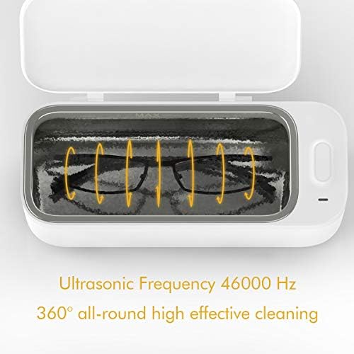TOOLIOM Taşınabilir Ultrasonik Temizleyici Profesyonel Ultrasonik Takı Temizleyici 450 ML 3 Dakika Temizleme Takı Yüzük Saatler Gözlük