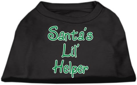 Santas Lil ' Helper Serigrafi Gömlek Siyah Sm (10)
