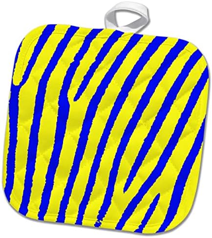 Sarı ve mavi tutucularda 3dRose Harika zebra baskı (phl-362894-1)