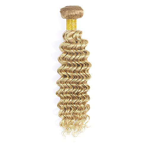 26 28 30 İnç bal sarışın paket Vurgulamak demetleri insan saçı P27 / 613 derin dalga insan saçı sarışın Paket brezilyalı bakire Remy